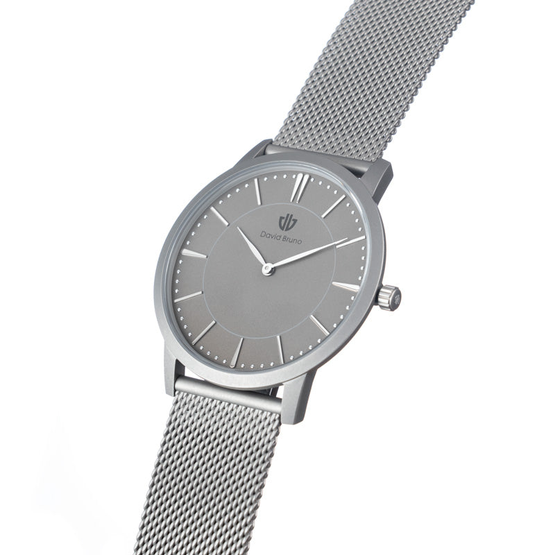 Classic Silver Sand Mesh Watch